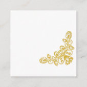  gouden QR-code Informatiekaartje (Achterkant)