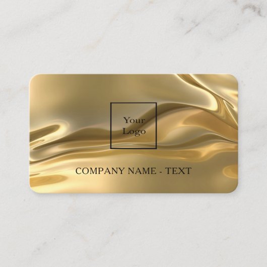 Gouden QR code logo social media Visitekaartje (Voorkant)