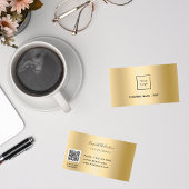 Gouden qr code logo visitekaartje