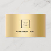 Gouden qr code logo visitekaartje (Voorkant)