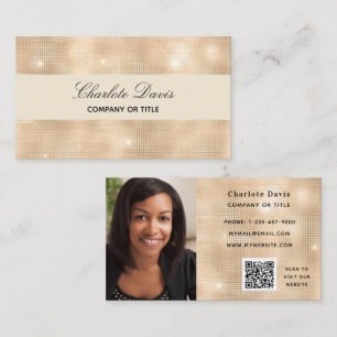 Gouden QR-code profielfoto Visitekaartje