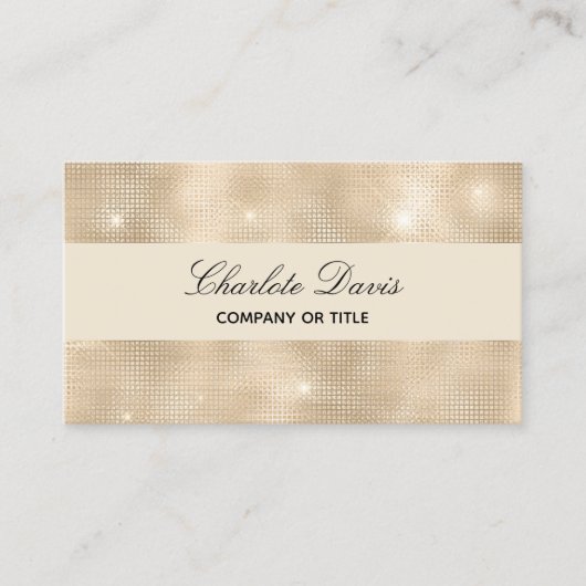 Gouden QR-code profielfoto Visitekaartje (Voorkant)