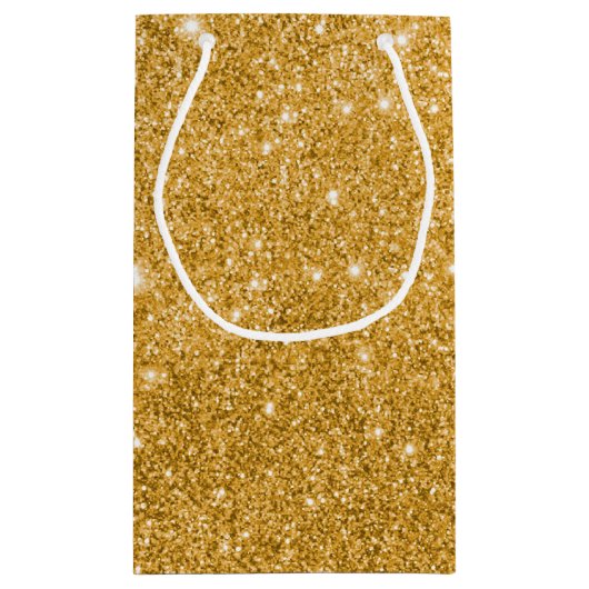 Gouden Quinceanera Gift Bag Klein Cadeauzakje (Achterkant)