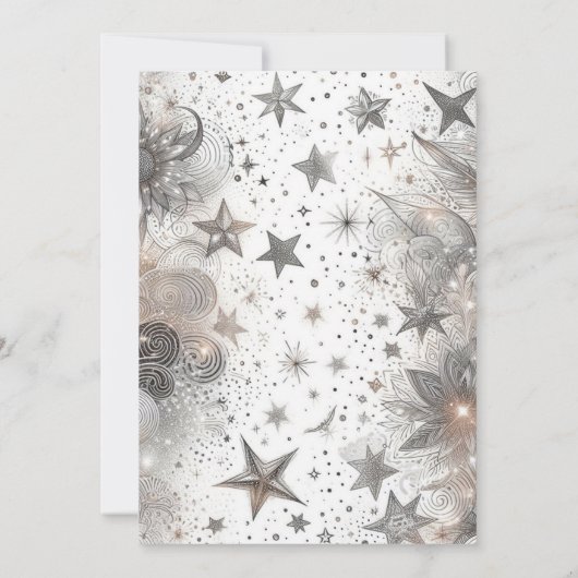 Gouden Quinceañera Meisje Uitnodiging (Achterkant)