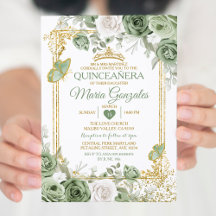 Gouden Quinceañera Sage Groene Kroonvlinder
