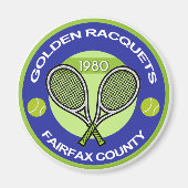 Gouden Rackets Magneet (Voorkant)