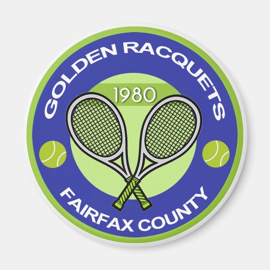 Gouden Rackets Magneet (Voorkant)