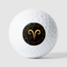 Gouden Ram Dierenriem Wiel Symbool