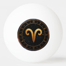 Gouden Ram Dierenriem Wiel Symbool