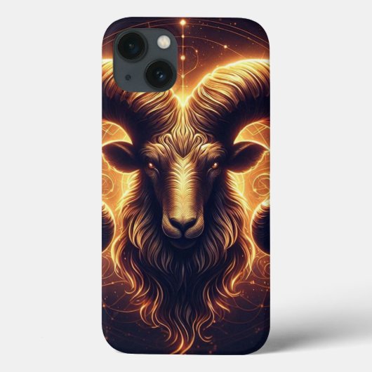 Gouden Ram Sterrenbeeld Symbool Case-Mate iPhone Case (Achterkant)