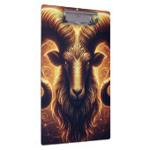 Gouden Ram Sterrenbeeld Symbool Klembord (Rechts)