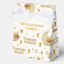 Gouden Ramadan Mubarak-patroon met aangepaste naam