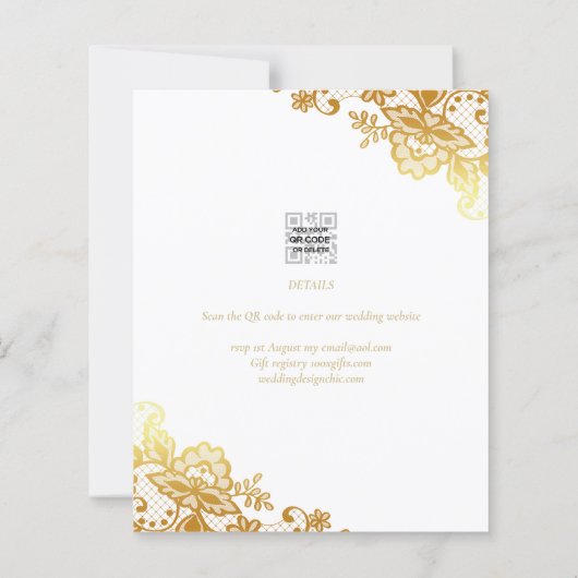 GOUDEN RAND Budget All-in1 Trouwkaart Save the Dat (Achterkant)