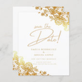 GOUDEN RAND Budget All-in1 Trouwkaart Save the Dat (Voorkant / Achterkant)