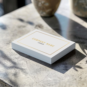 Gouden rand effect professioneel visitekaartje