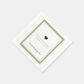 Gouden rand elegant servetten (Hoek)