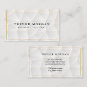 Gouden rand | Geometrisch patroon Visitekaartje (Voorkant / Achterkant)