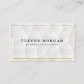 Gouden rand | Geometrisch patroon Visitekaartje (Voorkant)