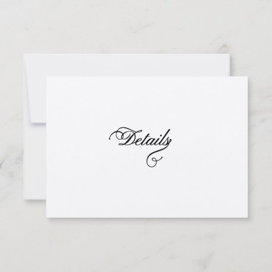 gouden rand lijst Details kaart (Achterkant)