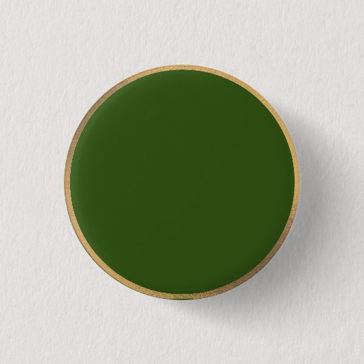 Gouden rand met groene lucifer ronde button 3,2 cm (Voorkant)