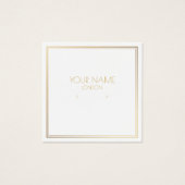 Gouden rand oorbellenhouder met effect vierkante visitekaartjes (Voorkant)