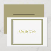 Gouden Rand Save The Date (Voorkant / Achterkant)