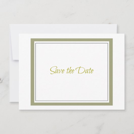 Gouden Rand Save The Date (Voorkant)