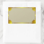  'gouden rand'-sticker rechthoekige sticker (Tas)