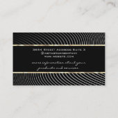 Gouden rand | Stijlvolle lijnen Visitekaartje (Achterkant)