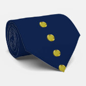 Gouden rand - stippellijn + jouw achtergrond & ide stropdas (Opgerold)