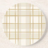 Gouden rasterpatroon zandsteen onderzetter (Voorkant)