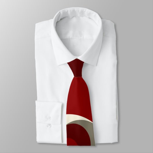 Gouden Ratio Cirkels (rood) Stropdas (Gebonden)