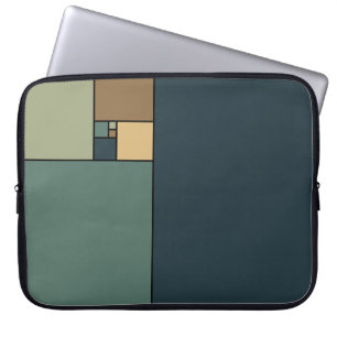 Gouden Ratio Vierkantjes (Neutraal) Laptop Sleeve