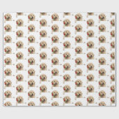 gouden recept met rode roos cadeaupapier (Vlak)