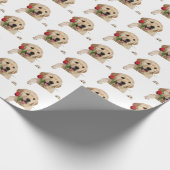 gouden recept met rode roos cadeaupapier (Hoek)