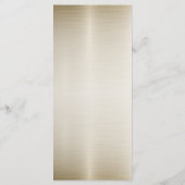 Gouden Rechthoek Dimond Flowers Shiny Elegant Menu (Achterkant)