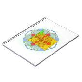 Gouden rechthoekvormen notitieboek (Linkerzijde)