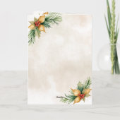 Gouden Rechtsschaal Hulst Krans Advocaat Kerstmis  Feestdagen Kaart (Achterkant)