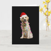 gouden rector zit vol kerstmis kaart (Gele Bloem)