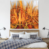 Gouden reflecties Canvasprint Canvas Afdruk (Insitu (Slaapkamer))