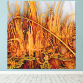 Gouden reflecties Canvasprint Canvas Afdruk (Insitu (Houten vloer))