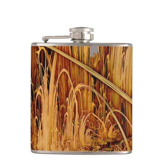 Gouden reflecties Fles Heupfles (Voorkant)