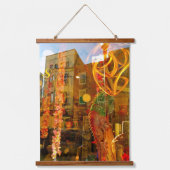 Gouden reflecties op de straten van Philadelphia Hangend Wandkleed (Voorkant)