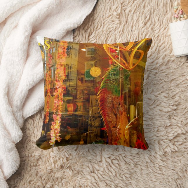 Gouden reflecties op de straten van Philadelphia Kussen (Deken)