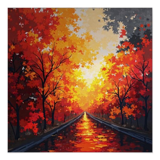 Gouden Reflecties Perfect Poster (Voorkant)