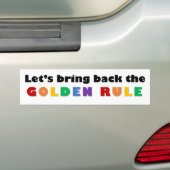 Gouden Regel - bumpersticker (Op auto)