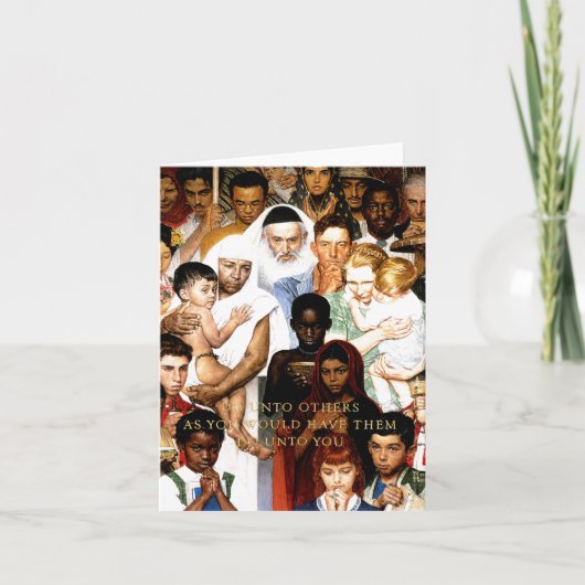 Gouden Regel (doe unto anderen) door Norman Kaart (Voorkant)