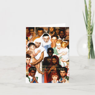 Gouden Regel (doe unto anderen) door Norman Kaart