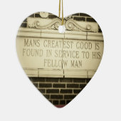 Gouden Regel Oud Engels Keramisch Ornament (Rechts)