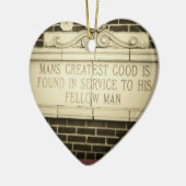 Gouden Regel Oud Engels Keramisch Ornament (Links)